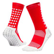 TRUsox 3.0 Mid-Calf Cushioned Grip Socks Red Both