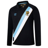 Umbro Men's Guatemala 2026 Authentic Away Long Sleeve Jersey Black/Sky Front