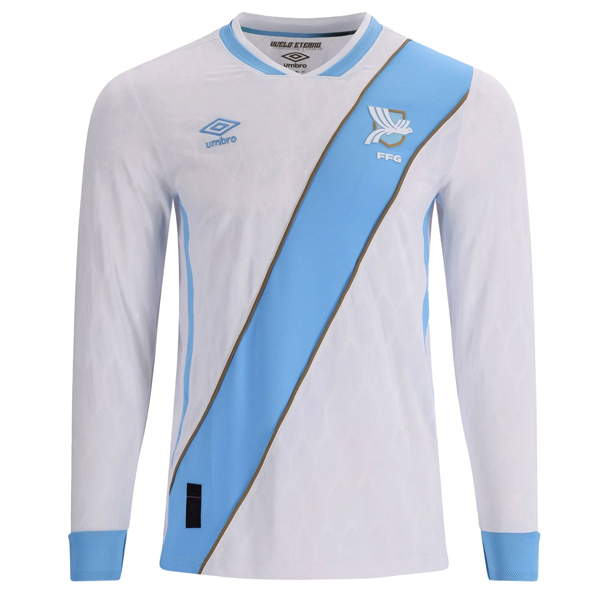 Umbro Guatemala Men's Home Authentic Soccer Long Sleeve Jersey