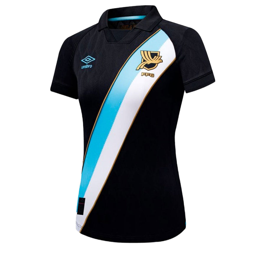 Umbro Women's Guatemala 2026 Authentic Away Jersey Black/Sky Front