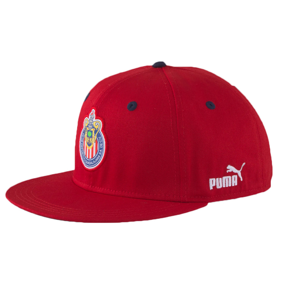 PUMA Men's Chivas de Guadalajara Baseball Cap Tango Red/PeaCoat