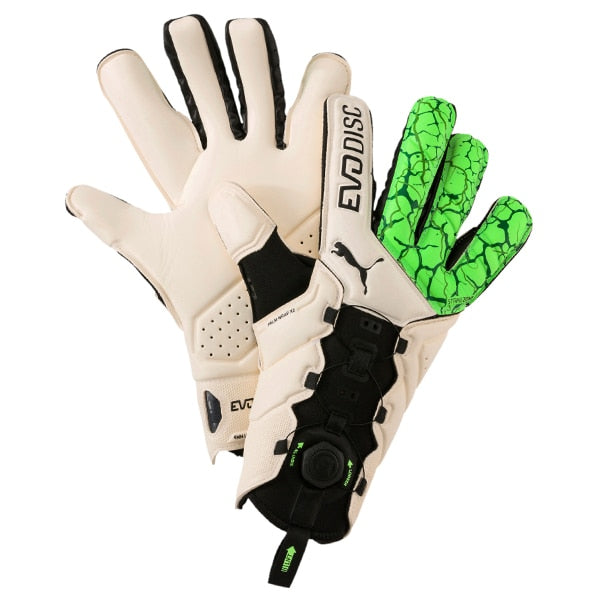 PUMA Men's EvoDisc Goalkeeper Gloves Green Gecko/White
