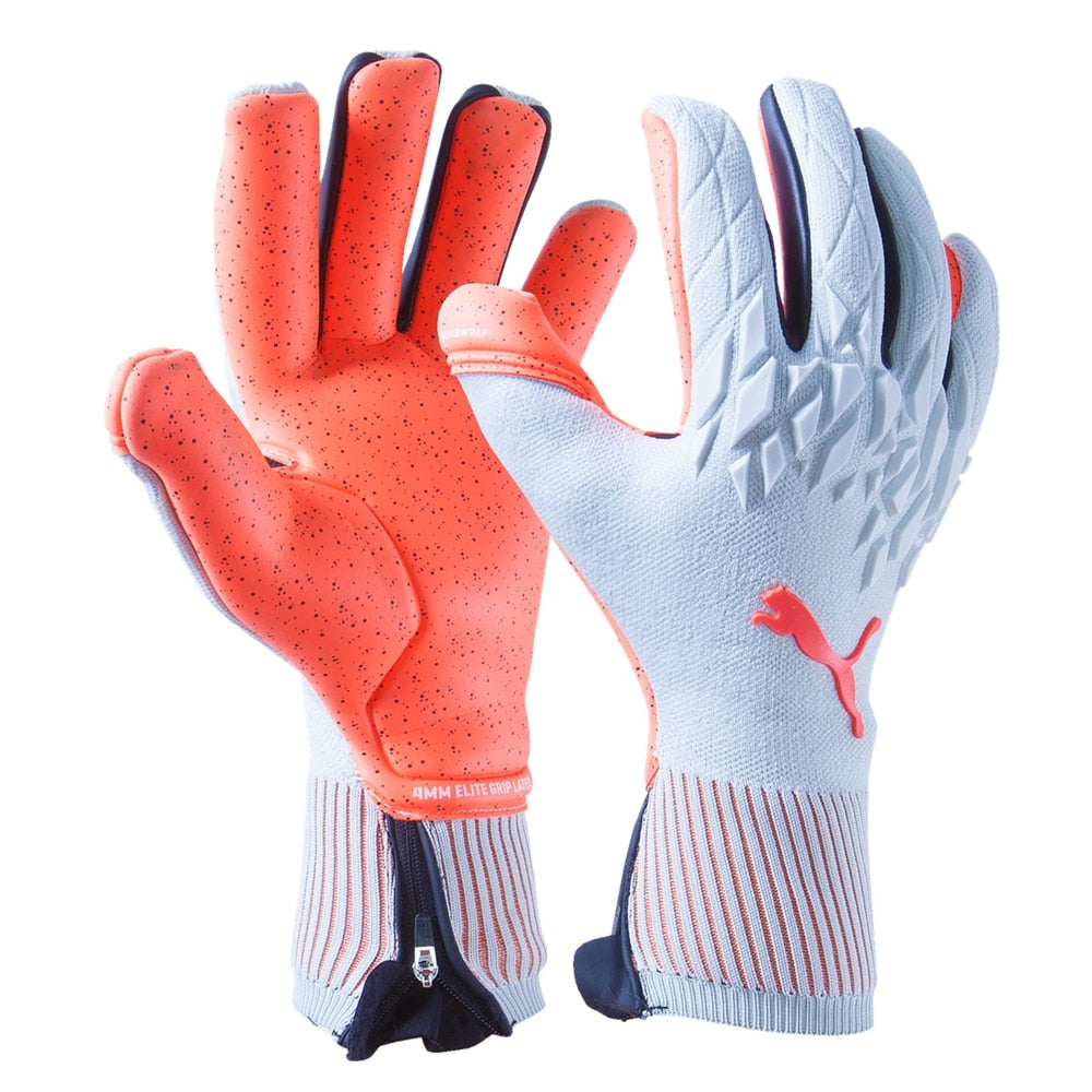 PUMA Men's Future 19.1 Grip Goalkeeper Gloves Grey Dawn/Energy Red