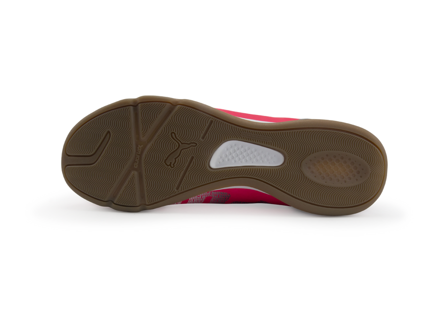 PUMA Men's 4.3 Indoor Soccer Shoes Bright Plasma/White/Peacoat