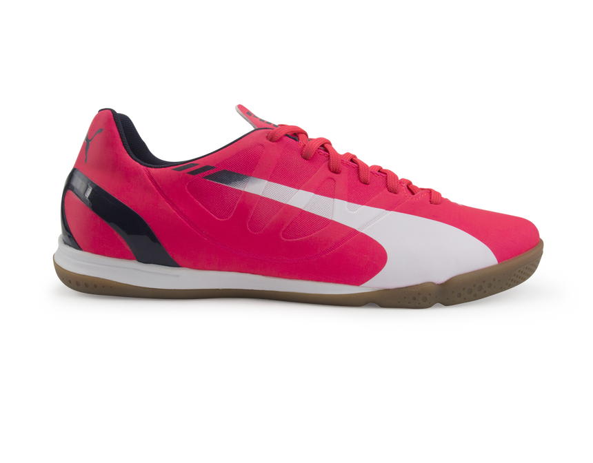 PUMA Men's 4.3 Indoor Soccer Shoes Bright Plasma/White/Peacoat