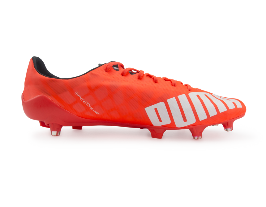 PUMA Men's evoSPEED SL FG Lava Blast/White/Total Eclipse