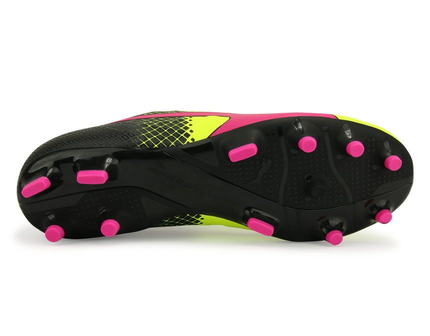 PUMA Men's evoSPEED 4.5 Tricks FG Pink Glow/Safety Yellow/Black