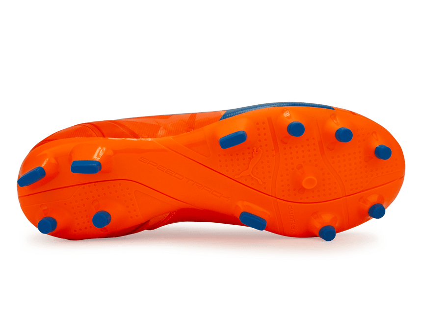 PUMA Kids evoSPEED 4 H2H FG Orange Clown Fish/Electric Blue Lemonade