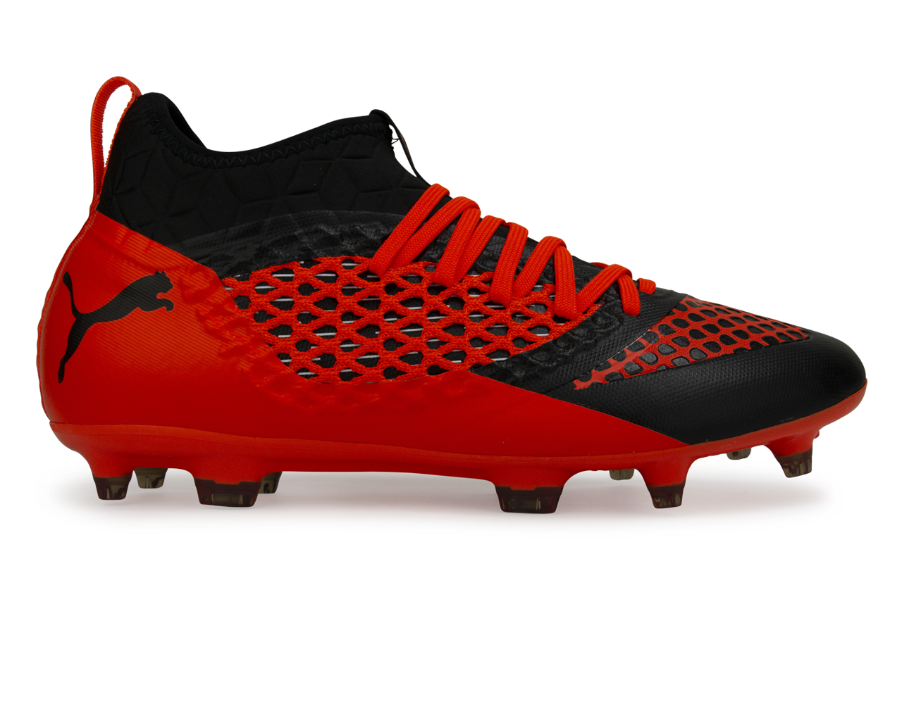PUMA Men s FUTURE 2.3 NETFIT FG AG Black Shocking Orange