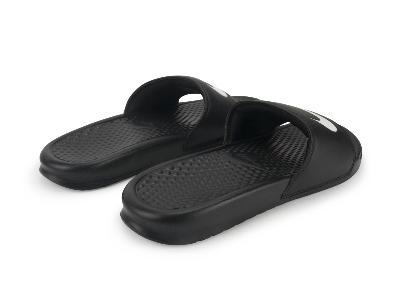 Pilgrim Forbindelse nøjagtigt Nike Men's Benassi Swoosh Sandals Black/White | Nike Sandals – Azteca Soccer
