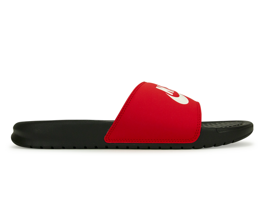 Nike Men's Benassi JDI Sandal Black/Red Front