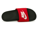 Nike Men's Benassi JDI Sandal Black/Red Top