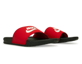 Nike Men's Benassi JDI Sandal Black/Red Together