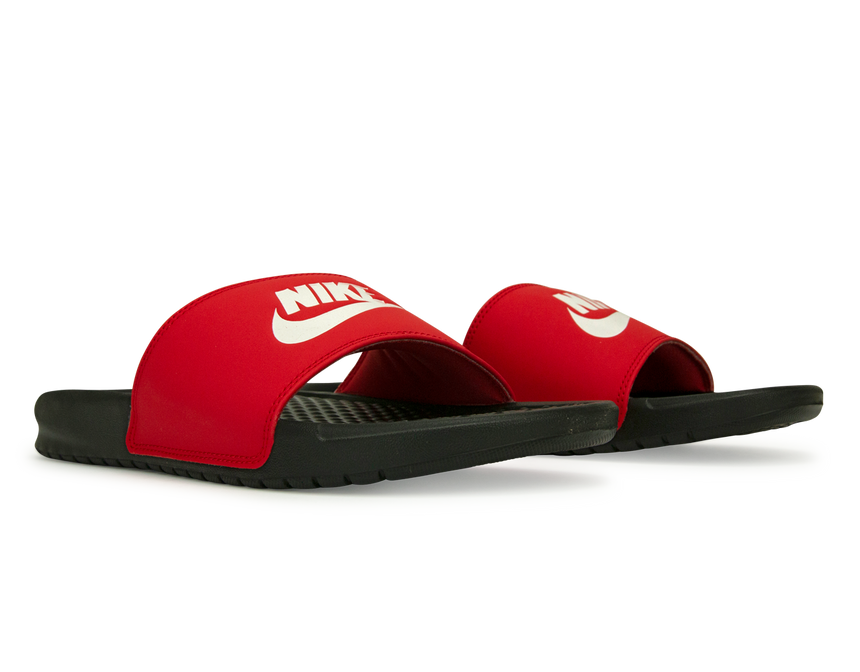 Nike Men's Benassi JDI Sandal Black/Red Together