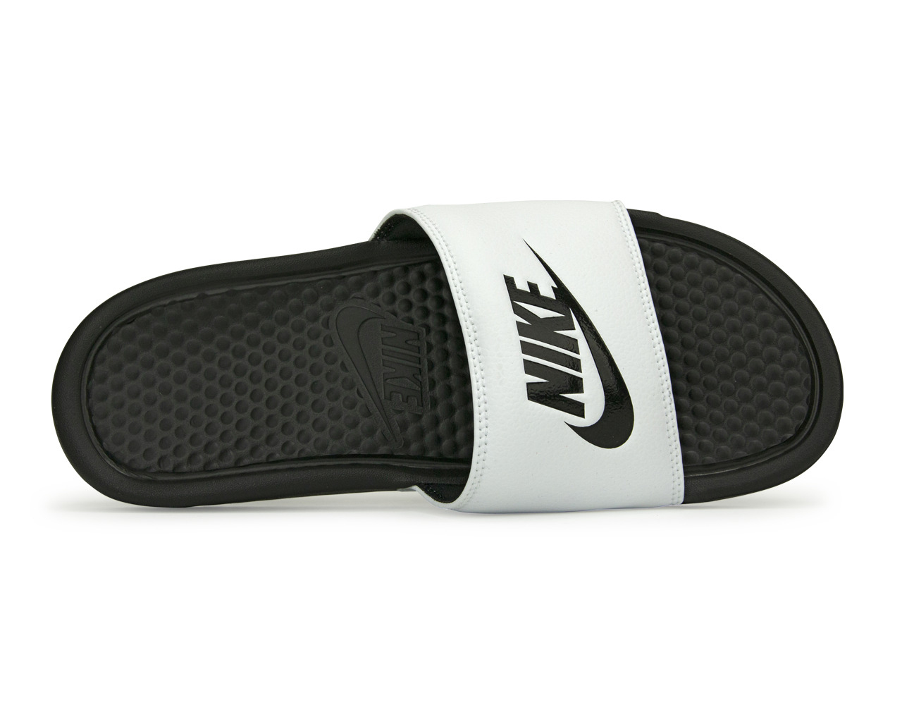 Nike Men's Benassi JDI Sandal White/Black Top