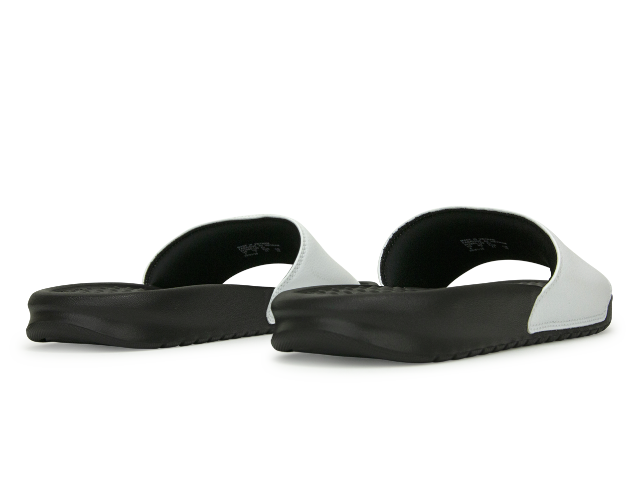 Nike Men's Benassi JDI Sandal White/Black Rear