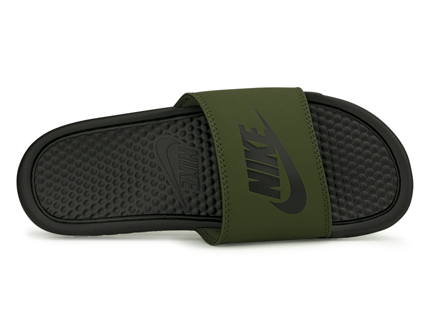 Nike Men's Benassi JDI Sandal Cargo Khaki/Black Sole