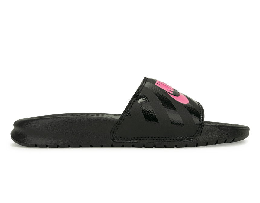 Nike Women's Benassi JDI Sandal Black/Pink Front