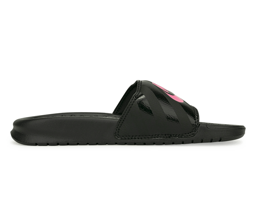 Nike Women's Benassi JDI Sandal Black/Pink Side