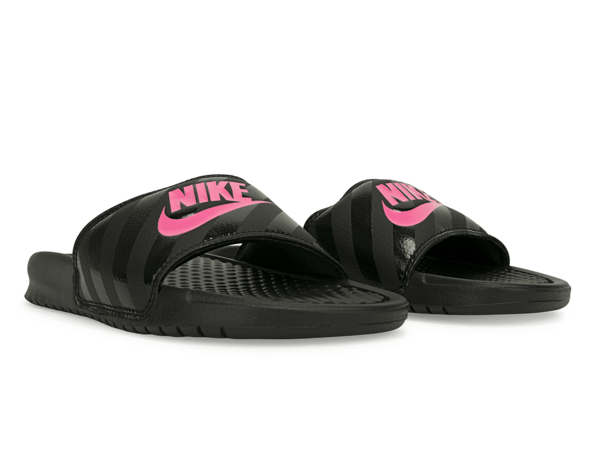 Nike Women's Benassi JDI Sandal Black/Pink Together
