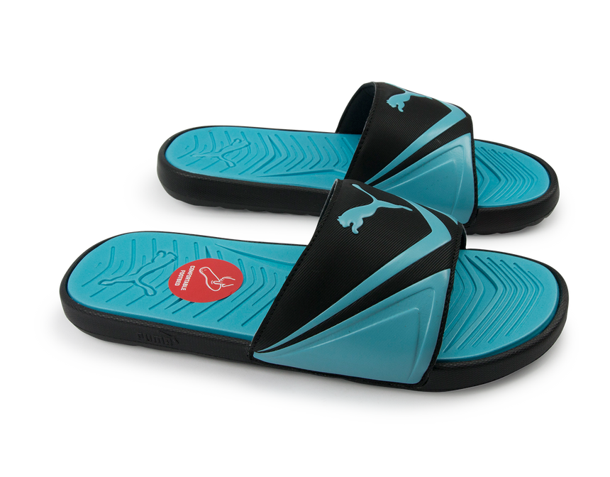 PUMA Men's StarCat Pro Sandals Black/Atomic Blue