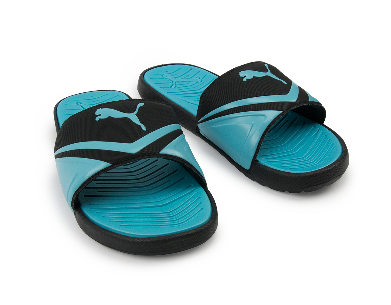 PUMA Men's StarCat Pro Sandals Black/Atomic Blue