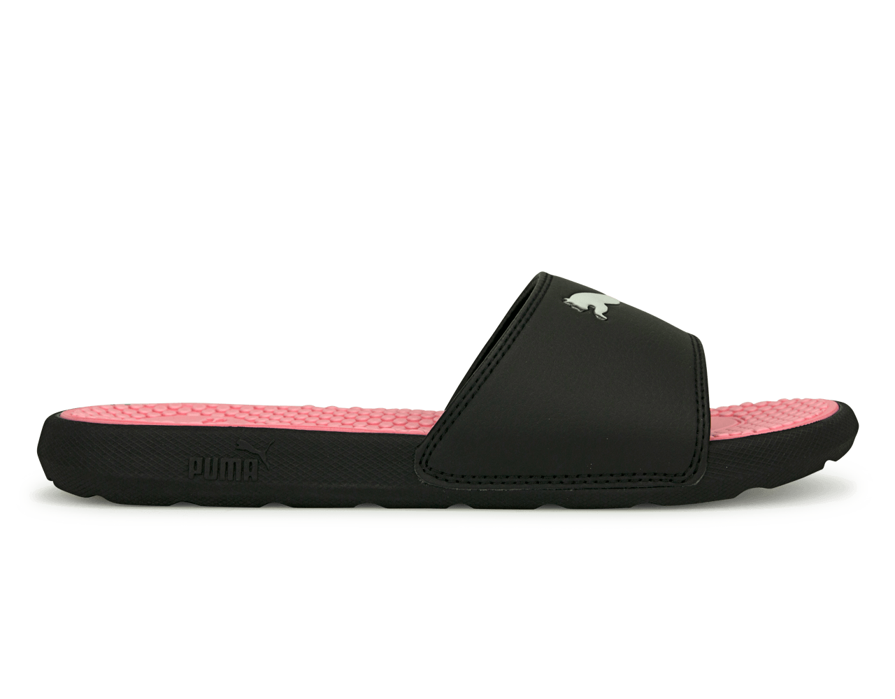 PUMA Women s Cool Cat Sandals Black Pink Azteca Soccer