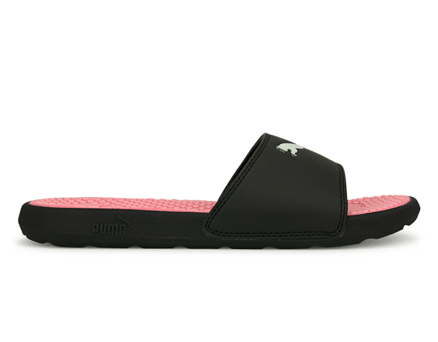 PUMA Women's Cool Cat Sandals Black/Pink Front