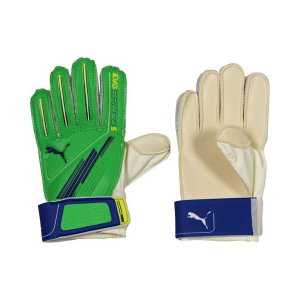 PUMA Men's EvoSpeed 5 Goalkeeper Gloves Green/Blue/White