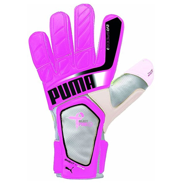 PUMA Men's Goalkeeper Project Pink EvoSpeed 3.2 Gloves Pink/White