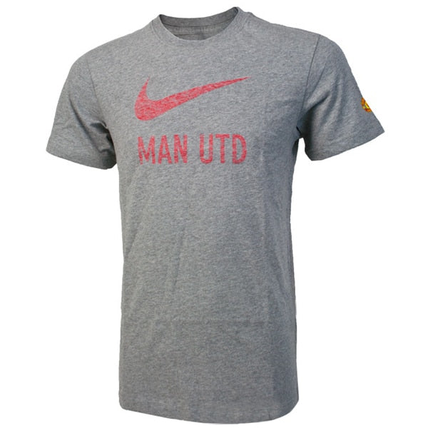 Nike Men's Manchester United Basic Tee Grey/Red