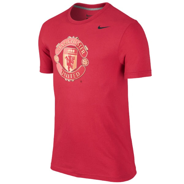 Nike Men's Manchester United Basic Crest Tee Diablo Red