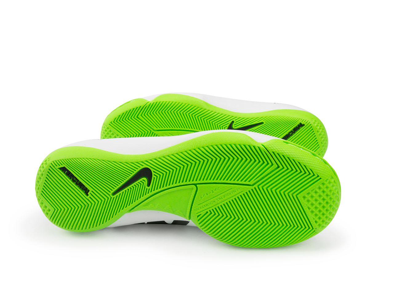 Nike Kids Mercurial Victory IV Indoor Soccer Shoes White Black Electr Azteca Soccer