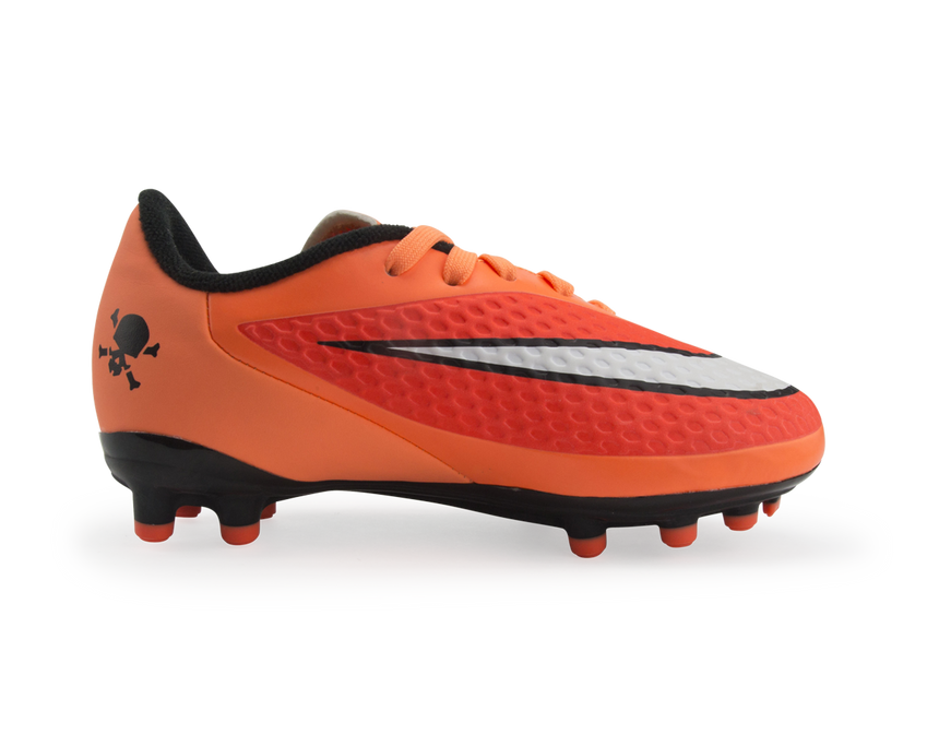 Nike Kids Hypervenom Phelon FG Hyper Crimson/White/Atomic Orange