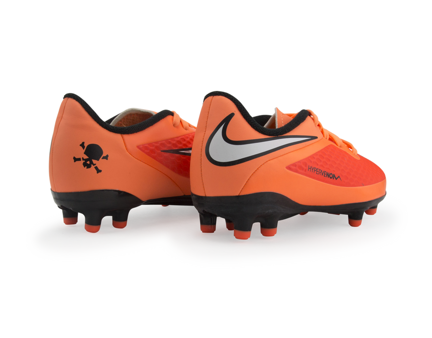 Nike Kids Hypervenom Phelon FG Hyper Crimson/White/Atomic Orange