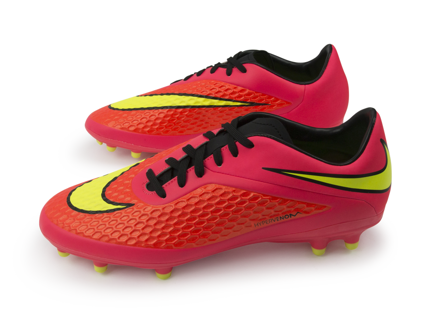 Nike Men's Hypervenom Phelon FG Bright Crimson/Volt/Hyper Punch