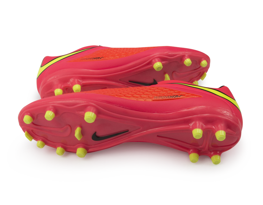 Nike Men's Hypervenom Phelon FG Bright Crimson/Volt/Hyper Punch