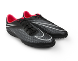 Nike Men's Hypervenom Phelon Turf Soccer Shoes Black/Black/Hyper Punch