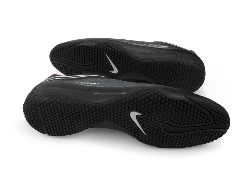 Nike Men's Hypervenom Phelon Indoor Soccer Shoes Black/Black/Hyper Punch