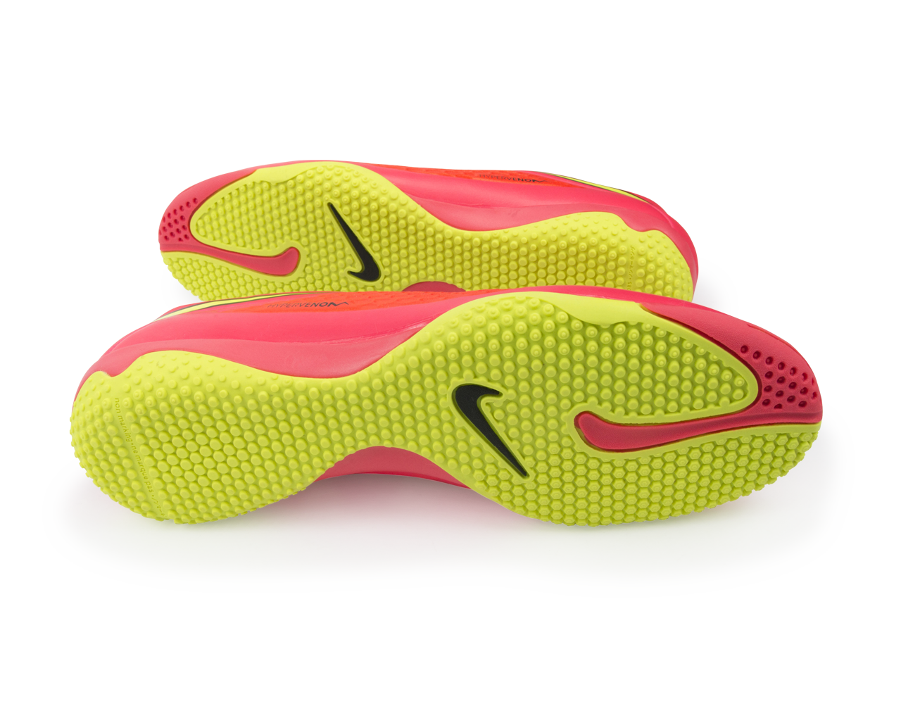 Nike Men's Hypervenom Phelon Indoor Soccer Shoes Bright Crimson/Volt/Hyper Punch