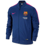 Nike Men's FC Barcelona Squad Sideline Jacket Deep Royal Blue/Hyper Pink/Hyper Pink