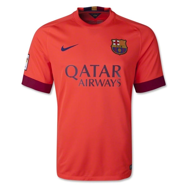Nike Men's FC Barcelona 14/15 Stadium Away Jersey Bright Crimson/Loyal Blue