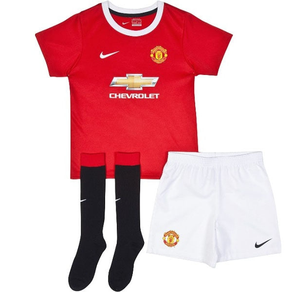 Nike Toddlers Manchester United 14/15 Home Kit Diablo Red/Black/Football White