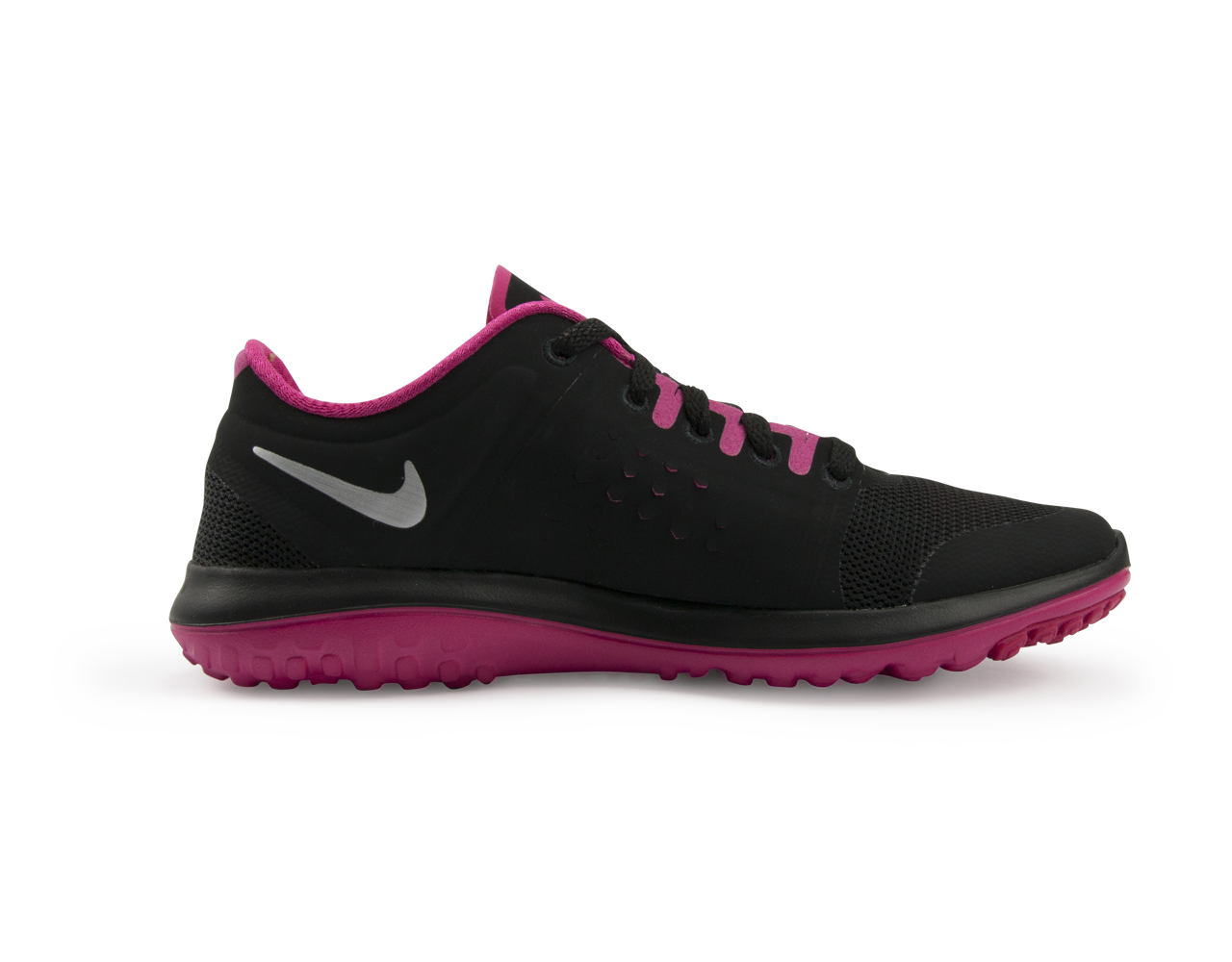 Nike Women's Nike FS Lite Running Shoes Black/Metallic Silver/Pink