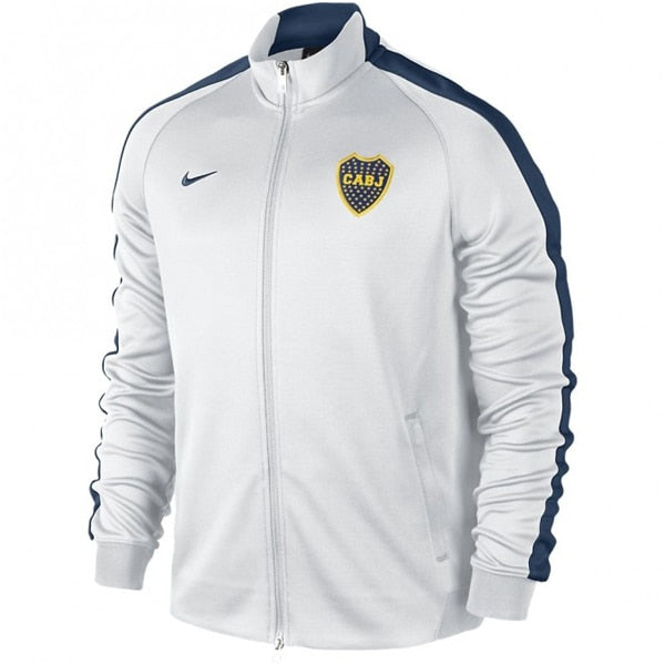 Nike Men's Boca Juniors N98 Authentic Track Jacket White