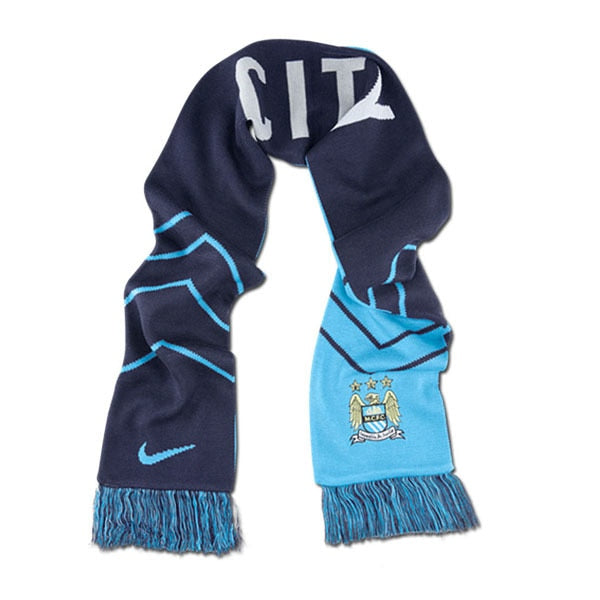 Nike Manchester City FC Supporters Scarf Field Blue/Obsidian/Obsidian ...