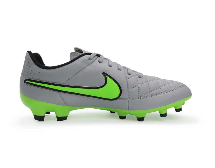 Nike Men's Tiempo Genio FG Wolf Grey/Green Strike/Black
