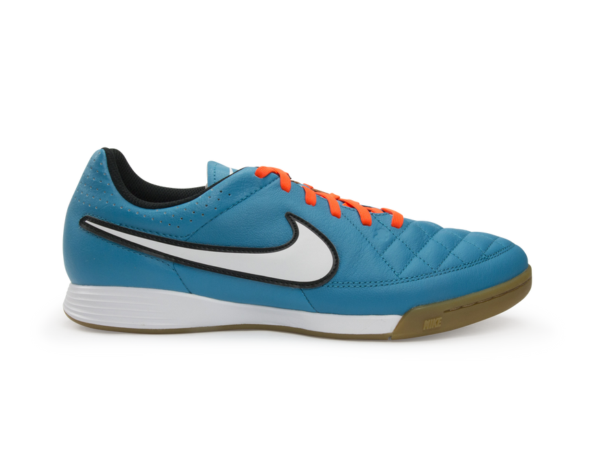 Nike Men's Tiempo Genio Leather Indoor Soccer Shoes Neo Turquoise