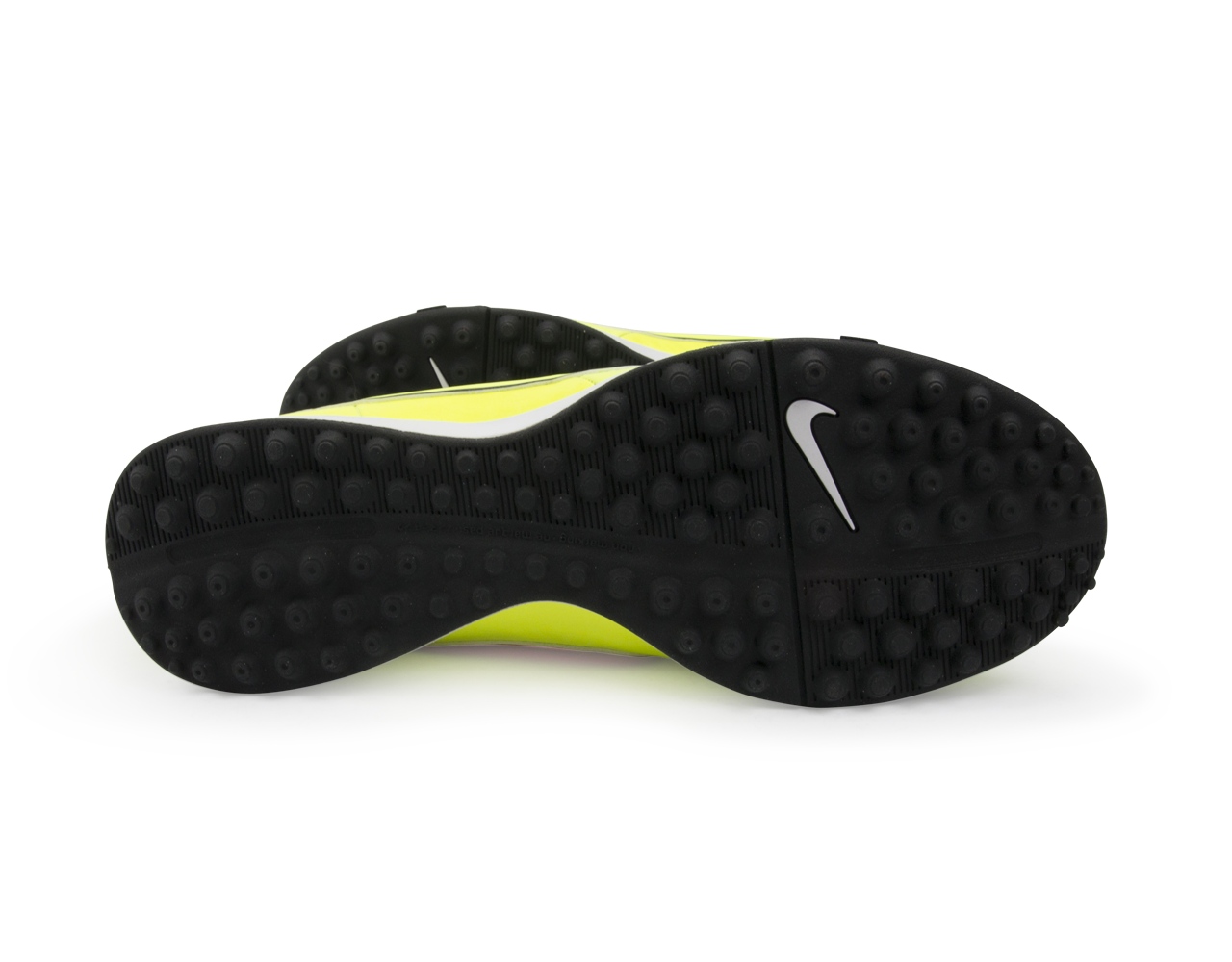 Nike Men's Tiempo Genio Leather Turf Soccer Shoes Volt/Hyper Punch/Black