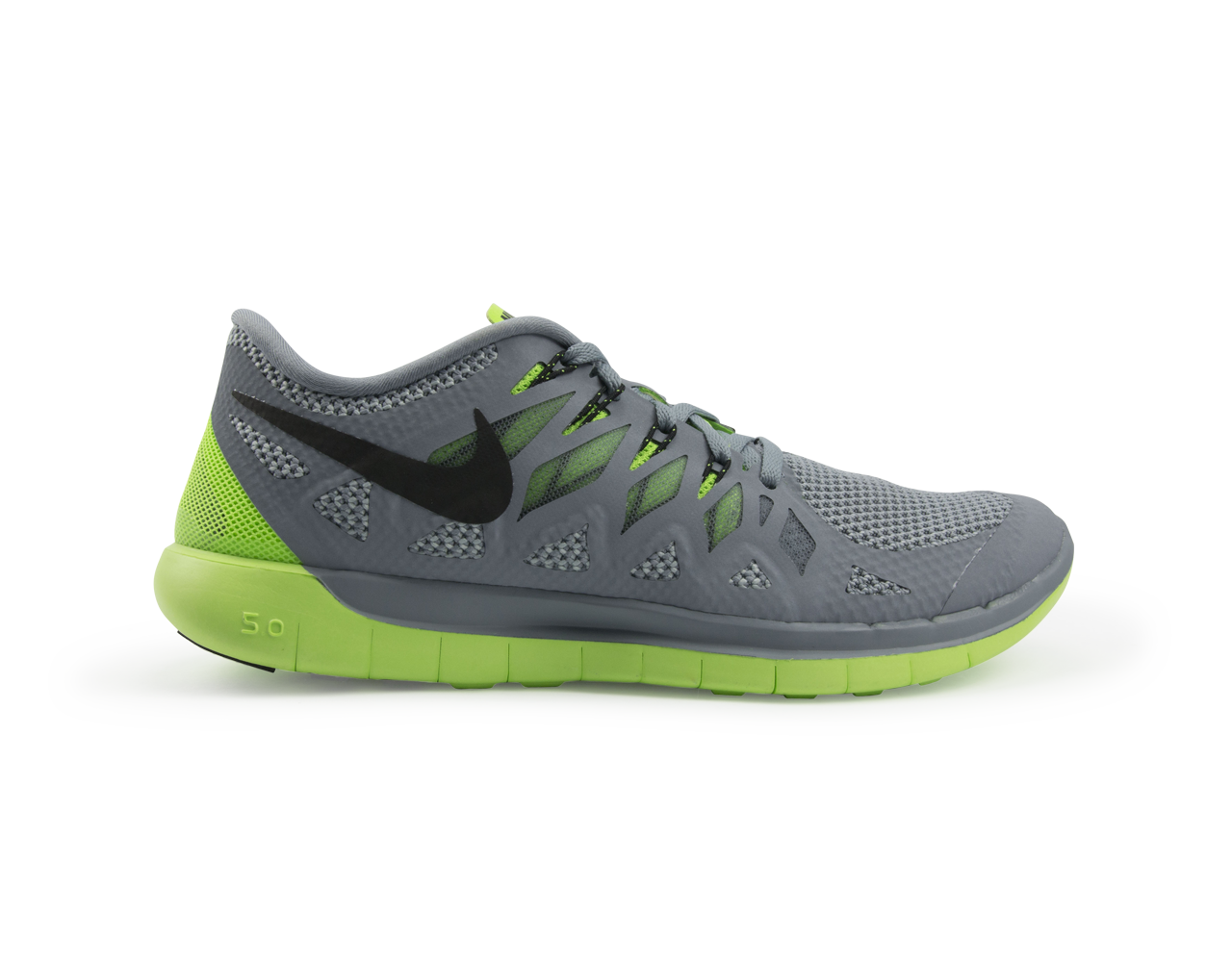 estrés cristiano Destreza Nike Men's Free 5.0 Running Shoes Magnet Grey/Black/Electric Green – Azteca  Soccer